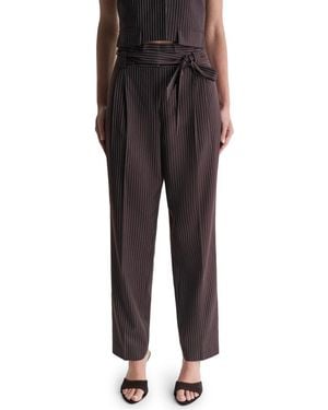 BCBGMAXAZRIA High-rise Wide-leg Full-length Pants - Black