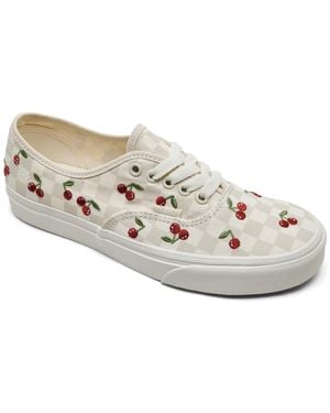 Vans Authentic Lifestyle Sneakers From Finish Line - White