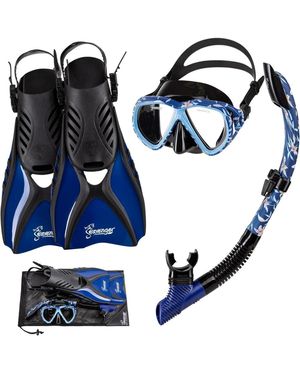 Seavenger Hanalei Anti-fog Snorkeling Set - Blue