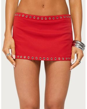 Edikted Chara Grommet Mini Skort - Red