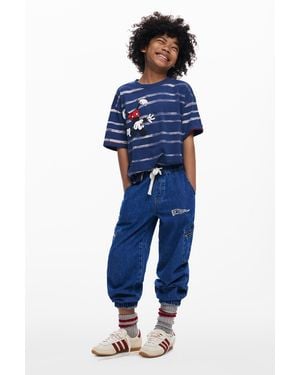 Desigual Boys's Jeans With Zippers - Blue