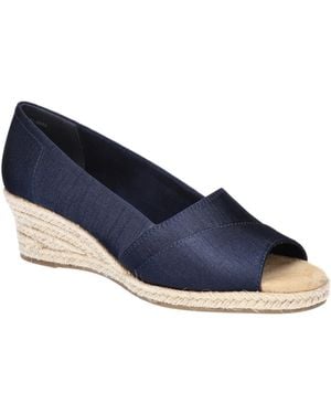 Easy Street Jasper Super Flex Espadrille Sandals - Blue