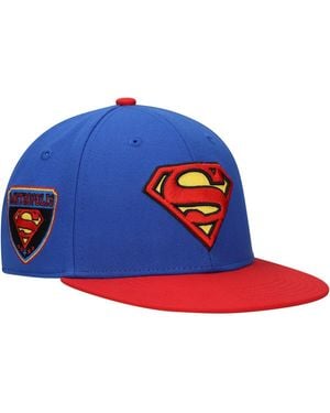 Lids Big Boys And Girls Superman Comic Under Visor Snapback Hat - Blue
