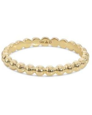 DEVATA Bead Ring In 14k Size 8 Approx. 2.0 Grams. - Metallic