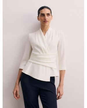 The Fold Belleville Clever Crepe Top - White