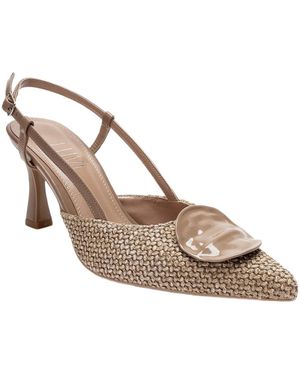 Prologue Shoes Levia Woven Pointed Toe Slingback Pump - Multicolor