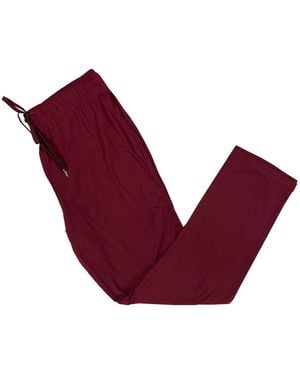 Galaxy By Harvic Plus Size Loose Fit Classic Lounge Pants - Red