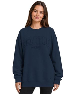 Starter Seattle Seahawks Oversized Fleece Sweatshirt - Blue