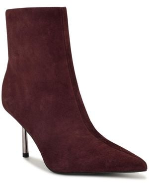 Nine West Narend Pointy Toe Stiletto Dress Booties - Purple