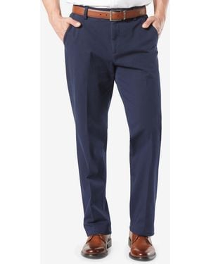 Dockers Workday Smart 360 Flex Classic Fit Khaki Stretch Pants - Blue