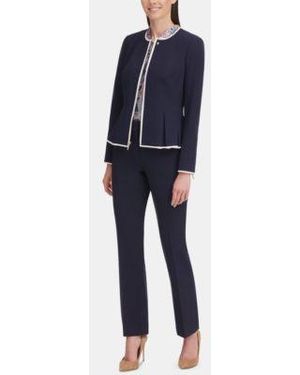 Tommy Hilfiger Hsvj0013-mvy-4 Peplumn Jacket - Blue