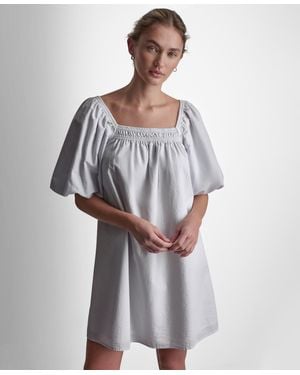 DKNY Square Neck Mini Dress - White