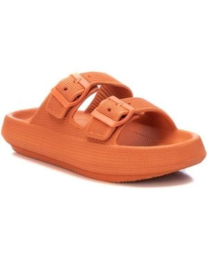 Xti Rubber Flat Sandals By - Orange
