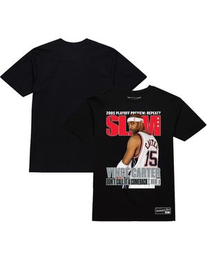 Mitchell & Ness And Vince Carter New Jersey Nets Don't Call It A Comeback Slam Cover T-shirt - Black