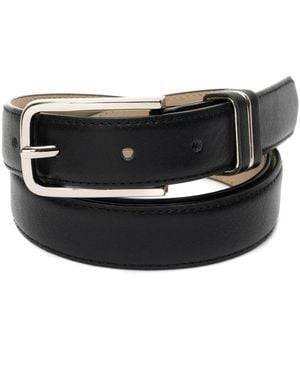 BCBGMAXAZRIA Metal Inlay Skinny Pant Belt - Black