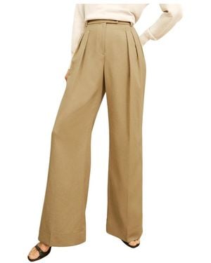 M.M.LaFleur Bia Pleated Trouser - Natural