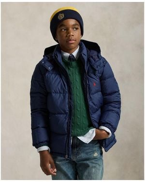 Polo Ralph Lauren Big Boys Ripstop Down Hooded Jacket - Blue