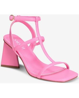 SMASH Shoes Brielle Block Heel Dress Sandals - Pink