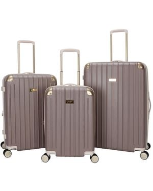 Jessica Simpson Sag Harbor 3-pc. Hardside Spinner luggage Set - Brown
