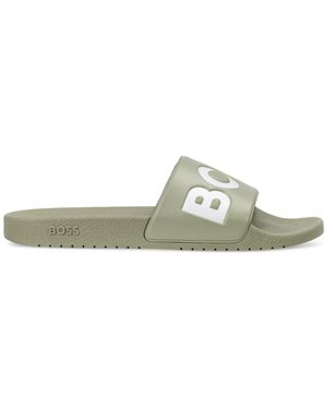 サンダル BOSS Men Sandals Green 50536835 342 Slides & Flip Flops in Green by HUGO BOSS | Men