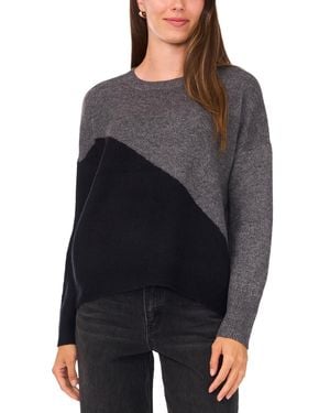 SAM & JESS Vertical Colorblock Sweater - Black