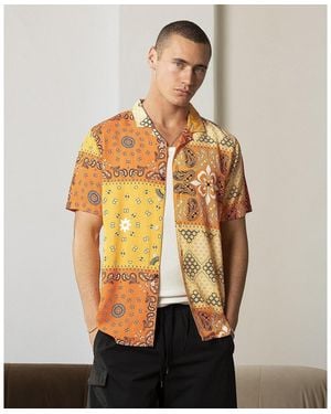carre Bandana Ultra Button Up Shirt - Natural