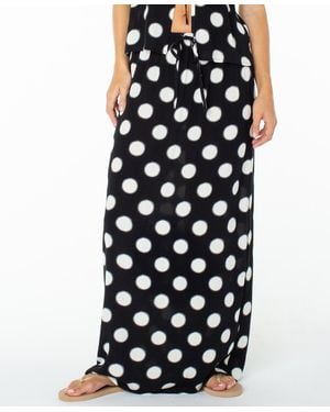 Roxy Iyla Polka Dot Tie-waist Skirt - Blue