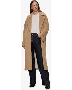 Sanctuary Live In Faux-fur Coat - Natural