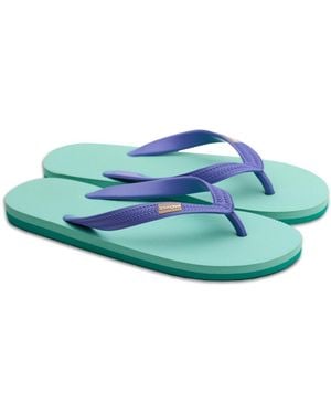feel good Clazzicz Ultra Premium Rubber Flip-flip Thong Sandals - Blue