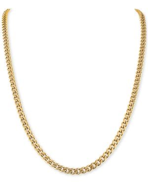 Bulova Stainless Steel Classic Curb Chain 22" Necklace - Metallic