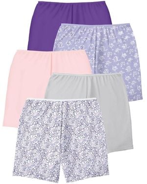 Comfort Choice Cotton Boxer 5-pack - Purple