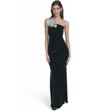 Eliza J Social One Shoulder Dress - Black