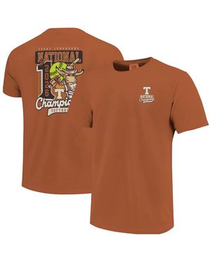 Image One And Texas Longhorns 2026 Ncaa Softball College World Series National S Mascot Swing T-shirt - Brown