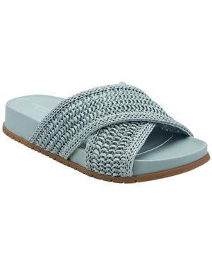 Rockport Leia Open Toe Casual Flat Sandals - Blue