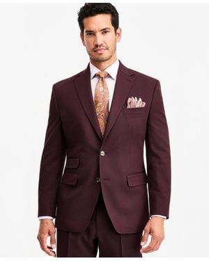 Tayion Collection Classic-fit Suit Separate Jacket - Purple