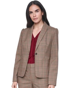 Tommy Hilfiger Notch-collar One-button Jacket - Brown