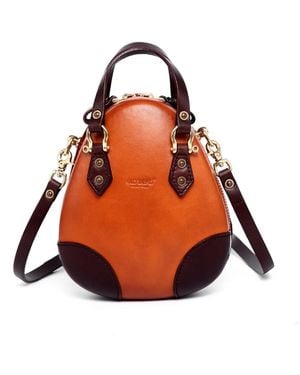 Old Trend Genuine Leather Fairy Lantern Mini Satchel - Orange