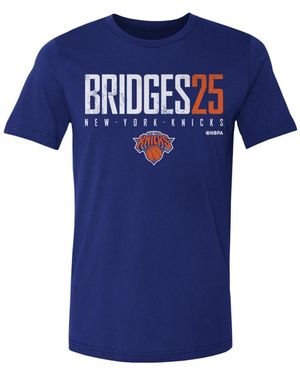 500 Level Mikal Bridges New York Knicks Elite Player T-shirt - Blue