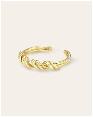 Zoe Lev Half Twist Ring - Metallic