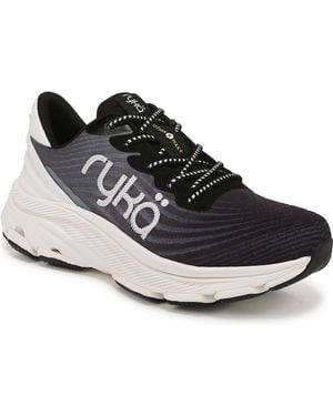 Ryka Premium Devotion X Max Plus Lace Up Walking Sneakers - Black