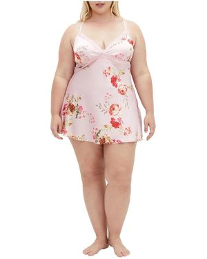 City Chic Plus Size Arcadia Chemise - Pink