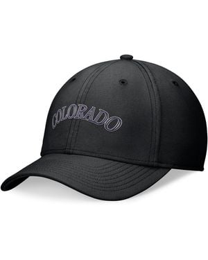 Nike Colorado Rockies Evergreen Performance Flex Hat - Black