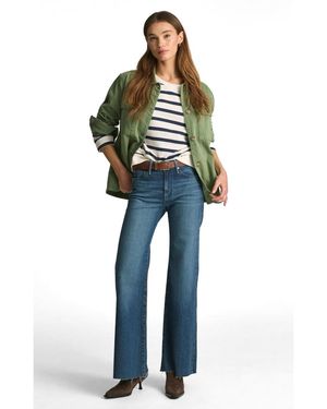 Mavi Grace Mid Rise Flare In - Blue