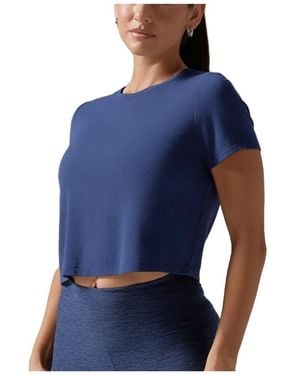 Tavi Ribbed Tee - Blue