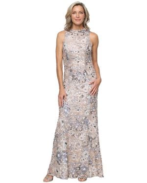 green emerald velvet dress Alex Evenings AE8296745 Petite Long Formal Dress main image 0