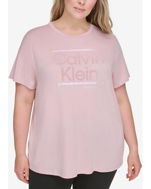 Calvin klein performance plus size tops online