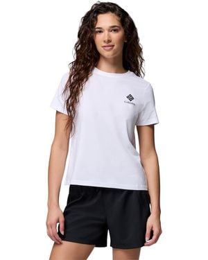 Columbia Rolling Bend Graphic Short Sleeve Top - White