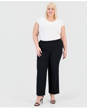 Kasper Plus Size Modern Dress Pants - Black