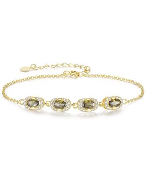 Gnuadz Birthstone Bracelet Dainty Link Jewelry Gift - Metallic