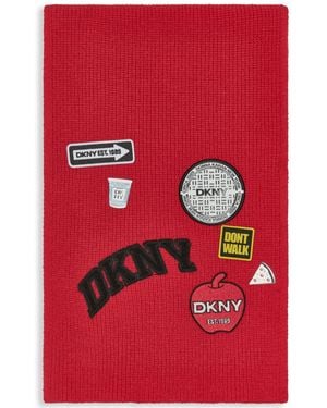 DKNY Nyc Patches Scarf - Red